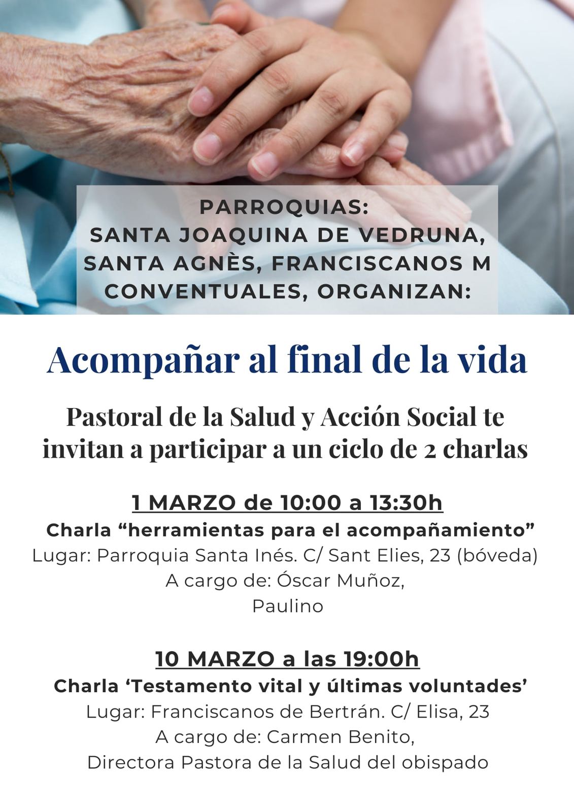 Charlas formación pastoral de la Salut